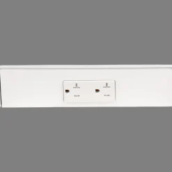 Outlet Tamper Resistant Angle Under Cabinet Outlet Power Strip | White Finish Power Strips