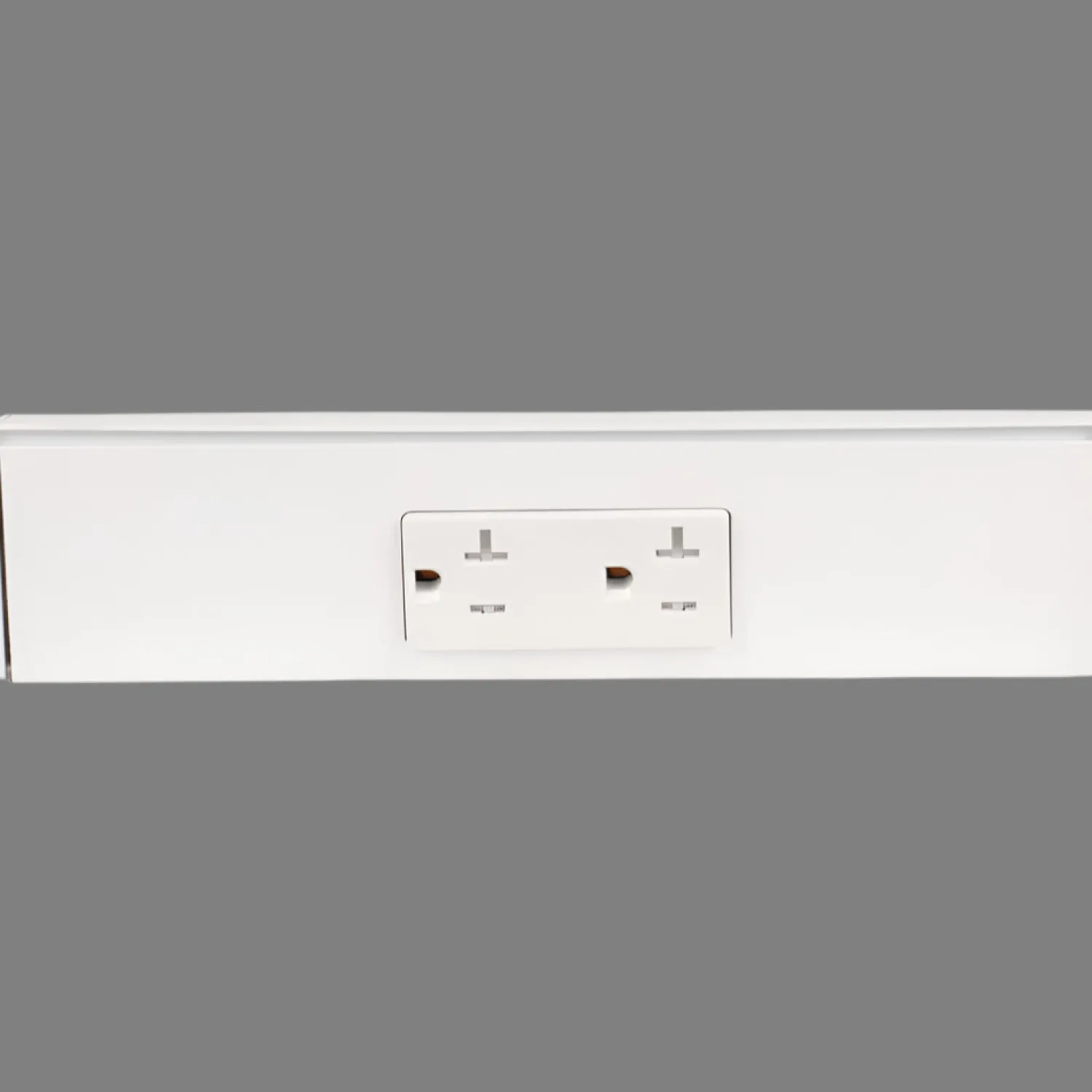 Outlet Tamper Resistant Angle Under Cabinet Outlet Power Strip | White Finish Power Strips