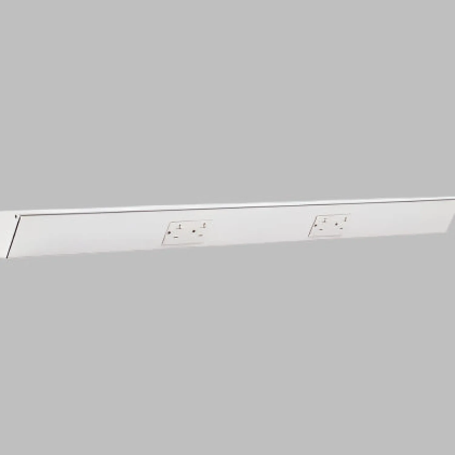 Outlet Tamper Resistant Angle Under Cabinet Outlet Power Strip | White Finish Power Strips