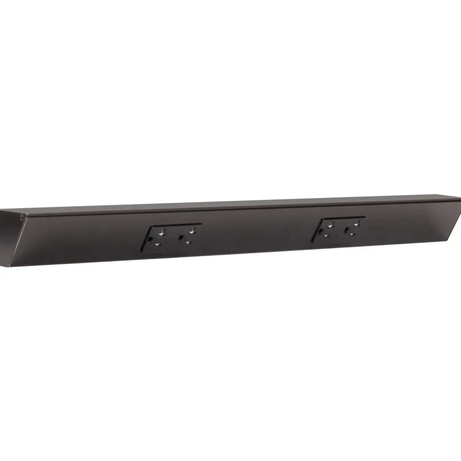 Outlet Tamper Resistant Angle Under Cabinet Outlet Power Strip | Black Finish Power Strips
