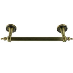 New Templeton 12" Brass Decorative Grab Bar in Antique Brass Grab Bars