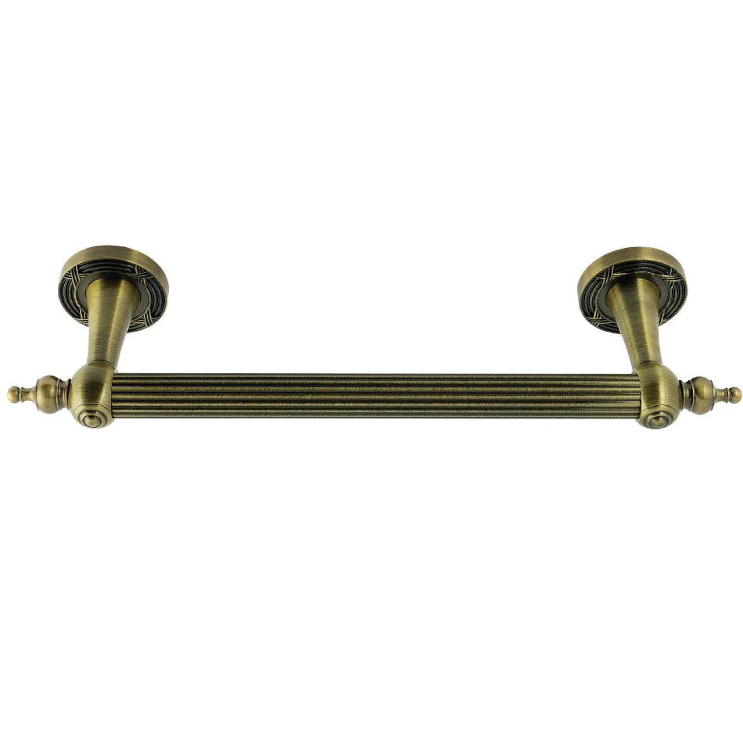 New Templeton 12" Brass Decorative Grab Bar in Antique Brass Grab Bars