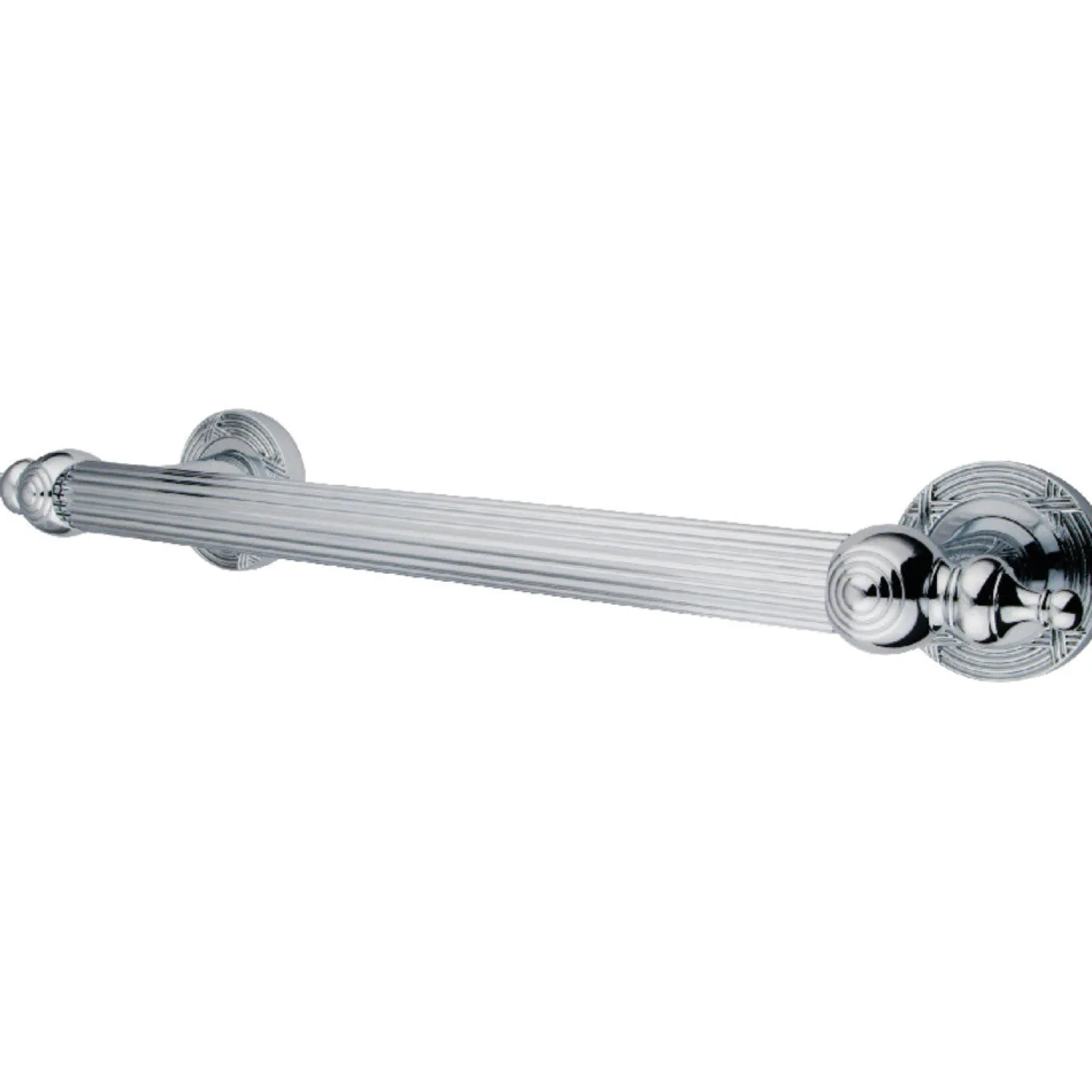 Discount Templeton 12" Brass Decorative Grab Bar in Polished Chrome Grab Bars
