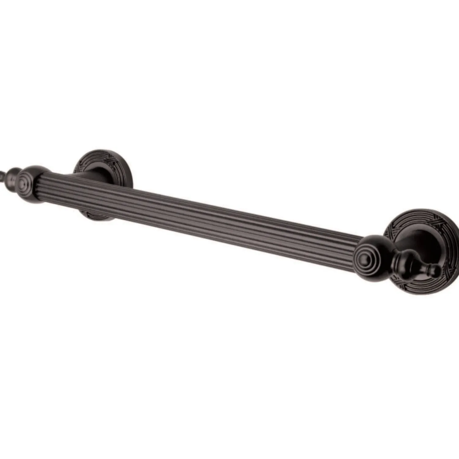 Best Templeton 12" Brass Decorative Grab Bar in Oil Rubbed Bronze Grab Bars