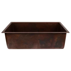 Hot 33" Terra Firma Single Bowl Thick Gauge Copper Undermount Sink Undermount Sinks