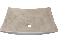 Sale Thin Lipped Deep Zen Sink in Polished Penny Grey Marble Above Counter / Vessel Sinks