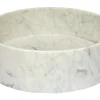 Hot Thin Lip Round Carrara Marble Column Vessel Sink Above Counter / Vessel Sinks