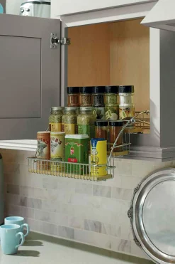 Clearance Three Tier Pull Down Spice Rack Storage & Organization