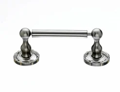 Tissue Holder With Ribbon & Reed Detail In Brushed Satin Nickel Top Knobs|Brushed Nickel Hardware