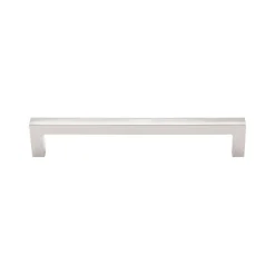 Clearance Asbury Square Bar Pull Top Knobs|Brushed Nickel Hardware