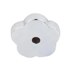 Clearance Aspen II Flower Backplate Top Knobs|Brushed Nickel Hardware