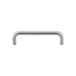 Bent Bar 8mm in Brushed Stainless Steel Top Knobs|Pulls