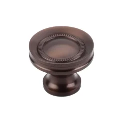 Hot Button Faced Knob in Oil Rubbed Bronze Top Knobs|Knobs
