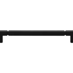 Sale Coddington Langston Pull in Flat Black Top Knobs|Black & Dark Hardware