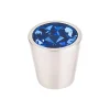 Clearance Crystal Center Knob in Brushed Satin Nickel Shell Top Knobs|Knobs