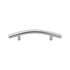 Outlet Curved Bar Pull Top Knobs|Brushed Nickel Hardware