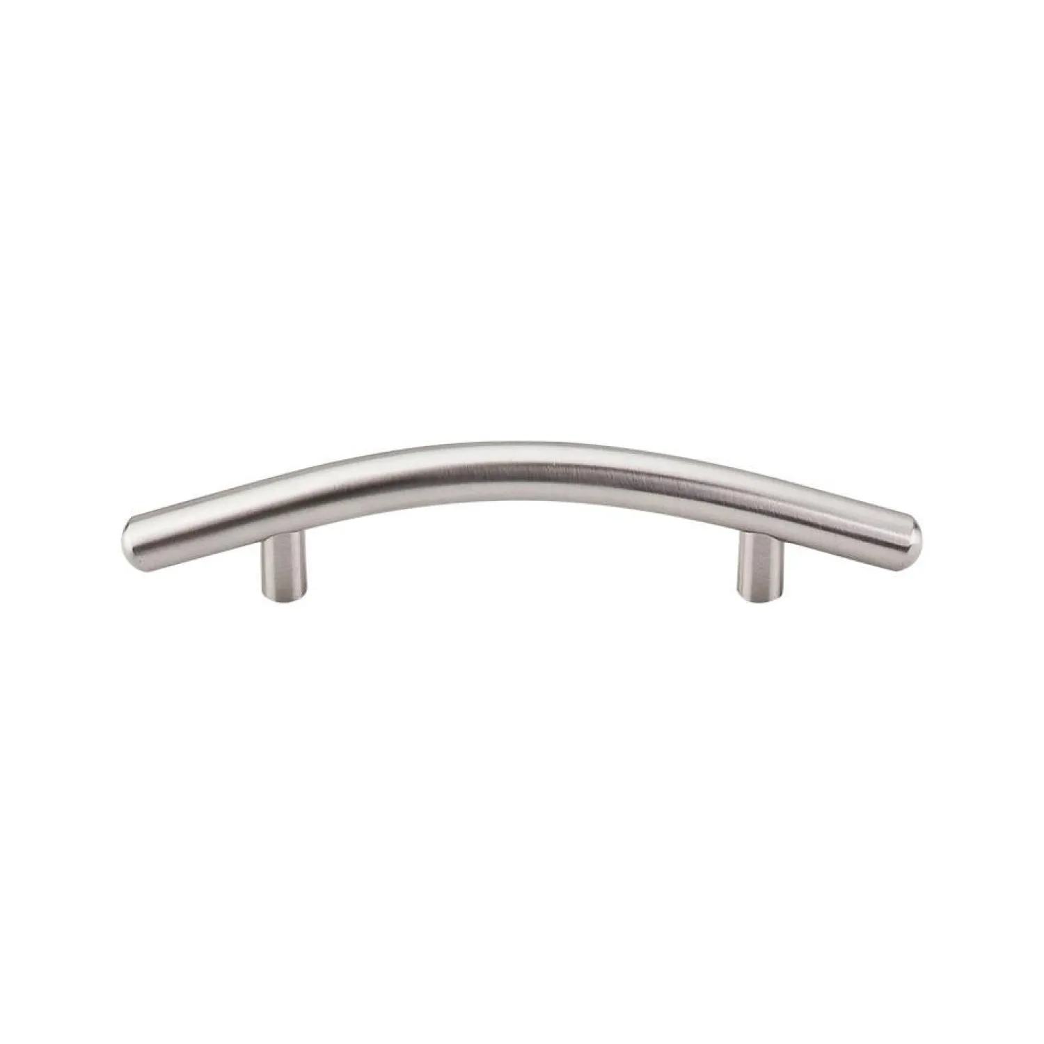 Outlet Curved Bar Pull Top Knobs|Brushed Nickel Hardware