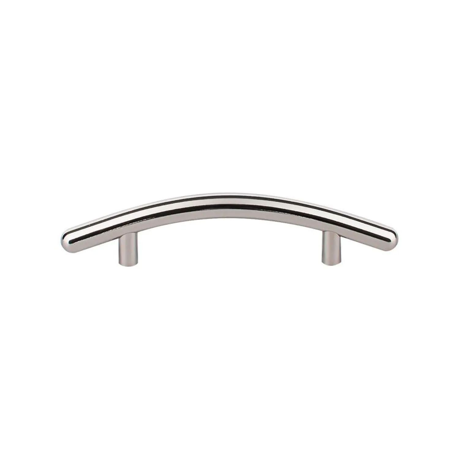 Outlet Curved Bar Pull Top Knobs|Brushed Nickel Hardware