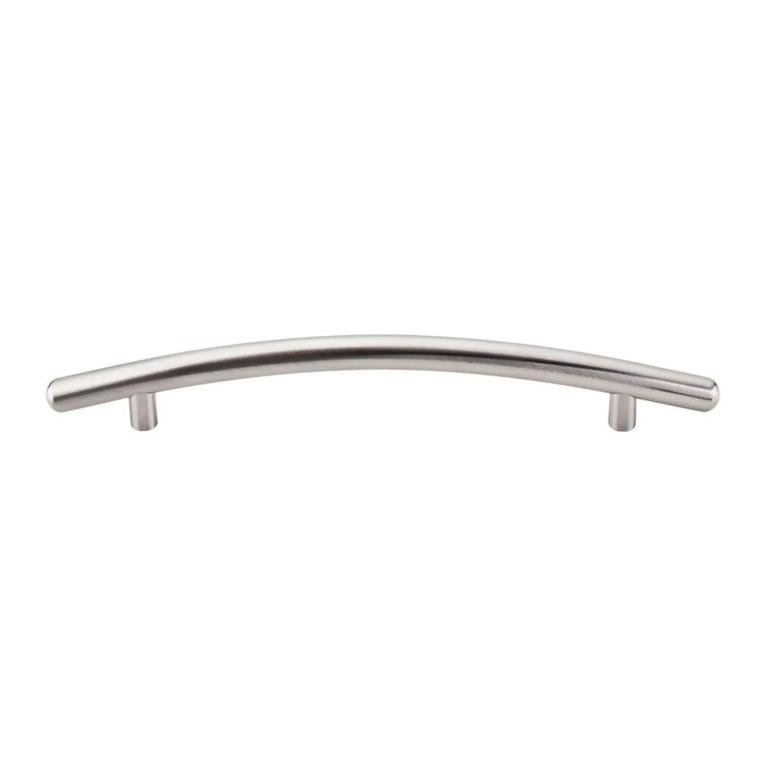 Outlet Curved Bar Pull Top Knobs|Brushed Nickel Hardware
