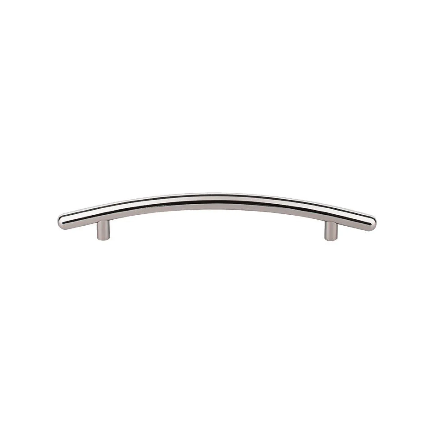 Outlet Curved Bar Pull Top Knobs|Brushed Nickel Hardware