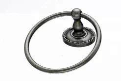 Hot Topknobs ED5APE Towel Ring with Ribbon & Reed Detail in Antique Pewter Top Knobs|Towel Rings