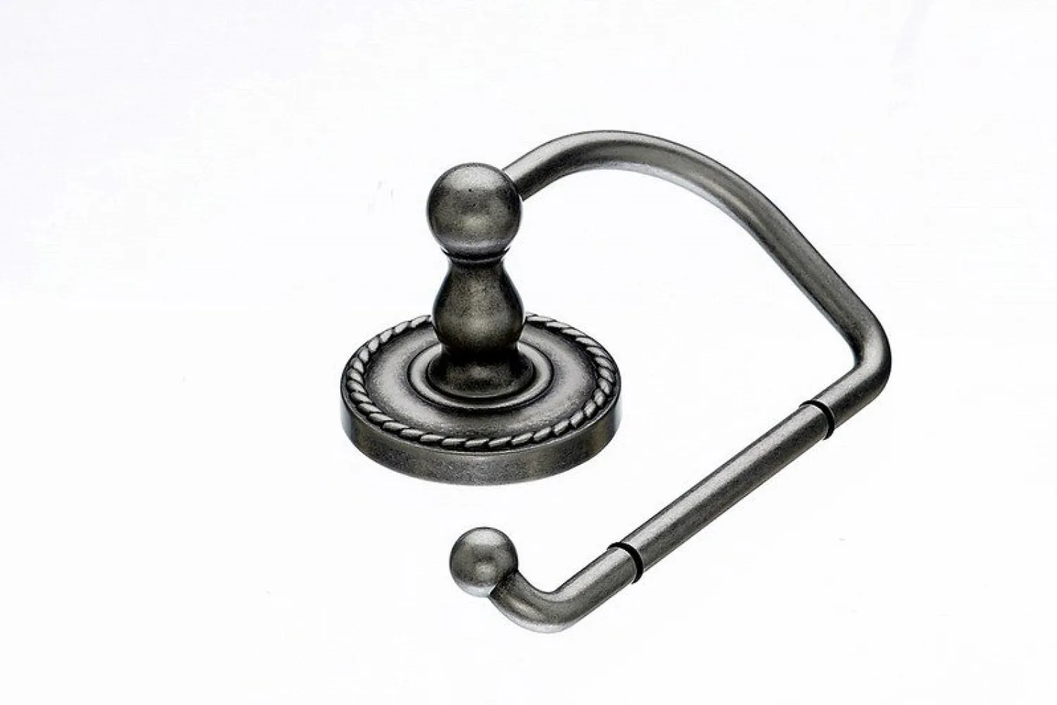 Topknobs ED4APF Tissue Hook with Rope Detail in brushed Antique Pewter Top Knobs