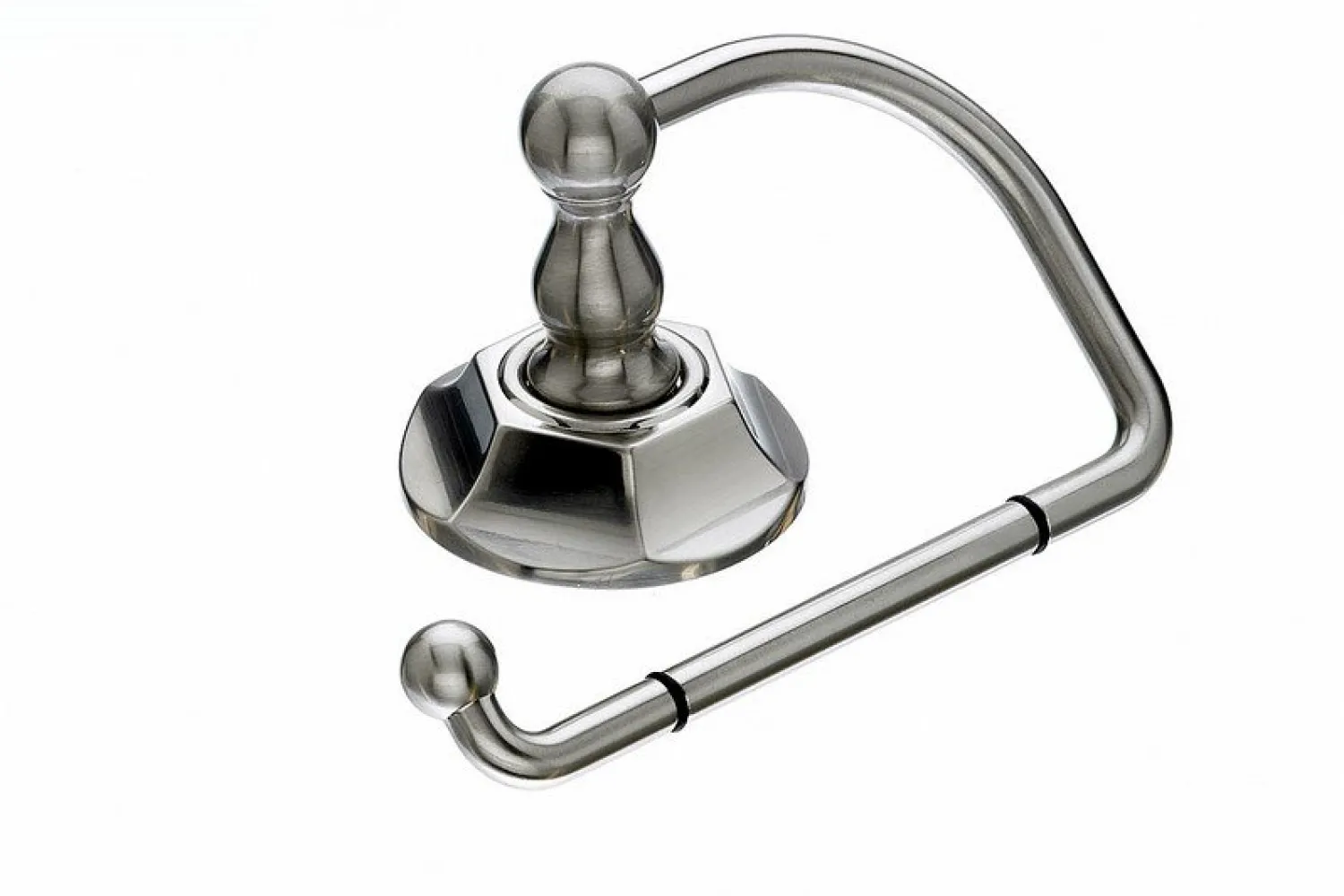 Topknobs ED4BSNB Tissue Hook with Hex Detail in Brushed Satin Nickel Top Knobs|Brushed Nickel Hardware