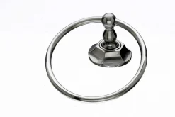 Sale Topknobs ED5BSNB Towel Ring with Hex Detail in Brushed Satin Nickel Top Knobs|Brushed Nickel Hardware