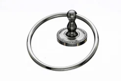 Best Topknobs ED5BSNF Towel Ring with Rope Detail in Brushed Satin Nickel Top Knobs|Brushed Nickel Hardware