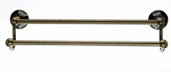 Sale Topknobs ED7GBZB 18" Double Towel Bar with Hex Detail in German Bronze Top Knobs|Towel Bars