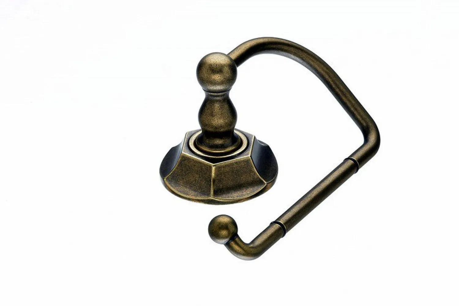 New Topknobs ED4GBZB Tissue Hook with Hex Detail in German Bronze Top Knobs