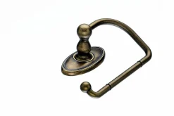 Hot Topknobs ED4GBZC Tissue Hook with Oval Backplate in German Bronze Top Knobs