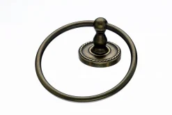 Sale Topknobs ED5GBZF Towel Ring with Rope Detail in German Bronze Top Knobs|Towel Rings