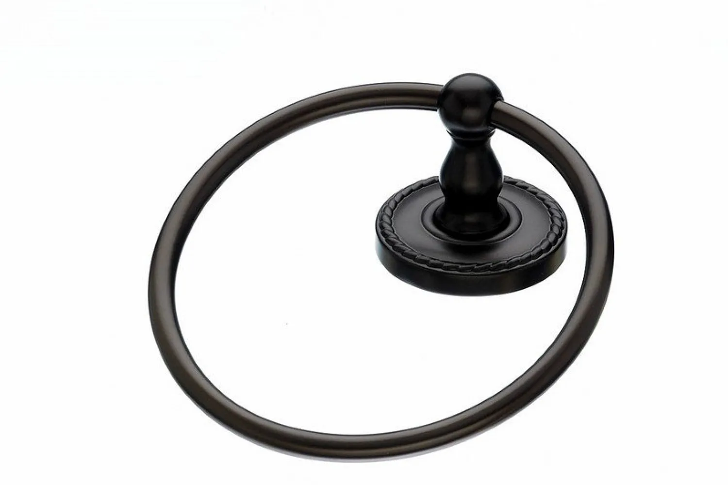 Topknobs ED5ORBF Towel Ring with Rope Detail in Oil Rubbed Bronze Top Knobs|Towel Rings