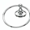 Outlet Topknobs ED5PCA Towel Ring with Beaded Detail in Polished Chrome Top Knobs|Chrome Hardware