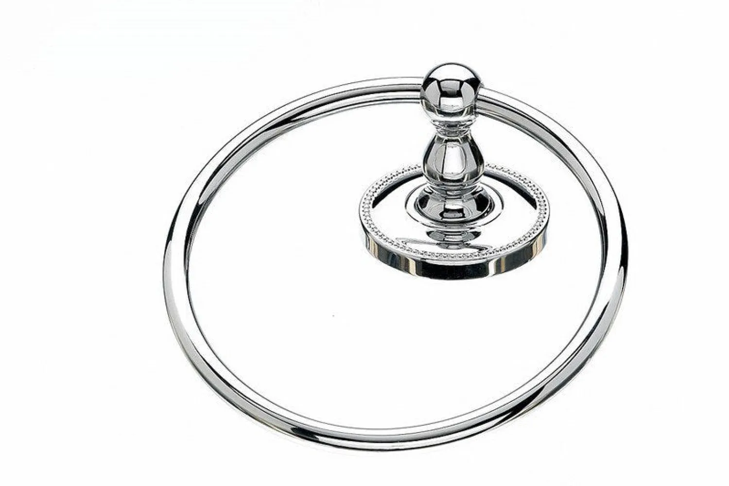 Outlet Topknobs ED5PCA Towel Ring with Beaded Detail in Polished Chrome Top Knobs|Chrome Hardware
