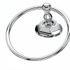 Topknobs ED5PCB Towel Ring with Hex Detail in Polished Chrome Top Knobs|Chrome Hardware