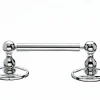 Clearance Topknobs ED3PCC Tissue Holder with Oval Backplate in Polished Chrome Top Knobs|Chrome Hardware