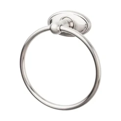 Hot Edwardian Bath Ring - Oval Backplate in Brushed Satin Nickel Top Knobs|Brushed Nickel Hardware