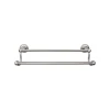 Edwardian Double Bath Towel Bar - Rope Backplate Top Knobs|Towel Bars