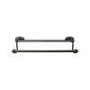 Edwardian Double Bath Towel Bar - Oval Backplate Top Knobs|Towel Bars