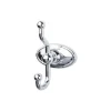 Discount Edwardian Double Robe Hook in Polished Chrome Top Knobs|Chrome Hardware