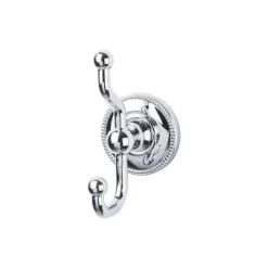 Discount Edwardian Double Robe Hook in Polished Chrome Top Knobs|Chrome Hardware
