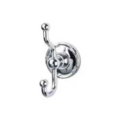 Discount Edwardian Double Robe Hook in Polished Chrome Top Knobs|Chrome Hardware
