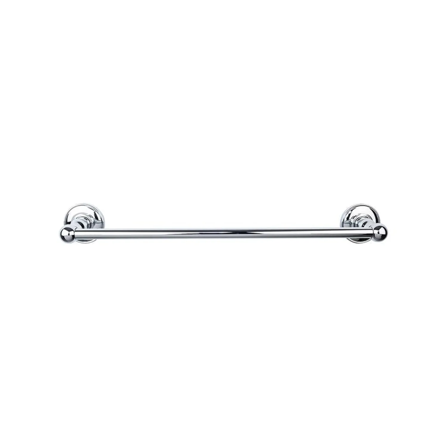 Outlet Edwardian Single Bath Towel Bar - Plain Backplate Top Knobs|Towel Bars