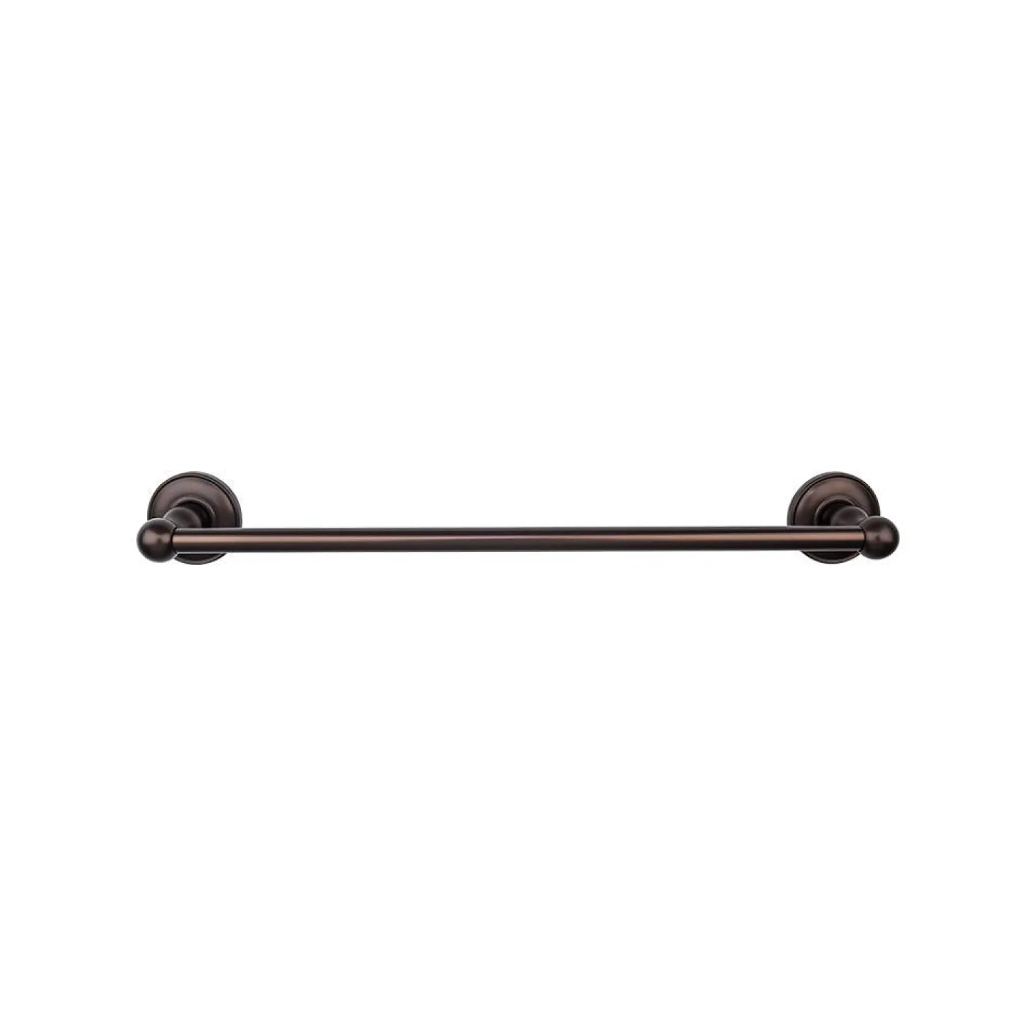 Outlet Edwardian Single Bath Towel Bar - Plain Backplate Top Knobs|Towel Bars