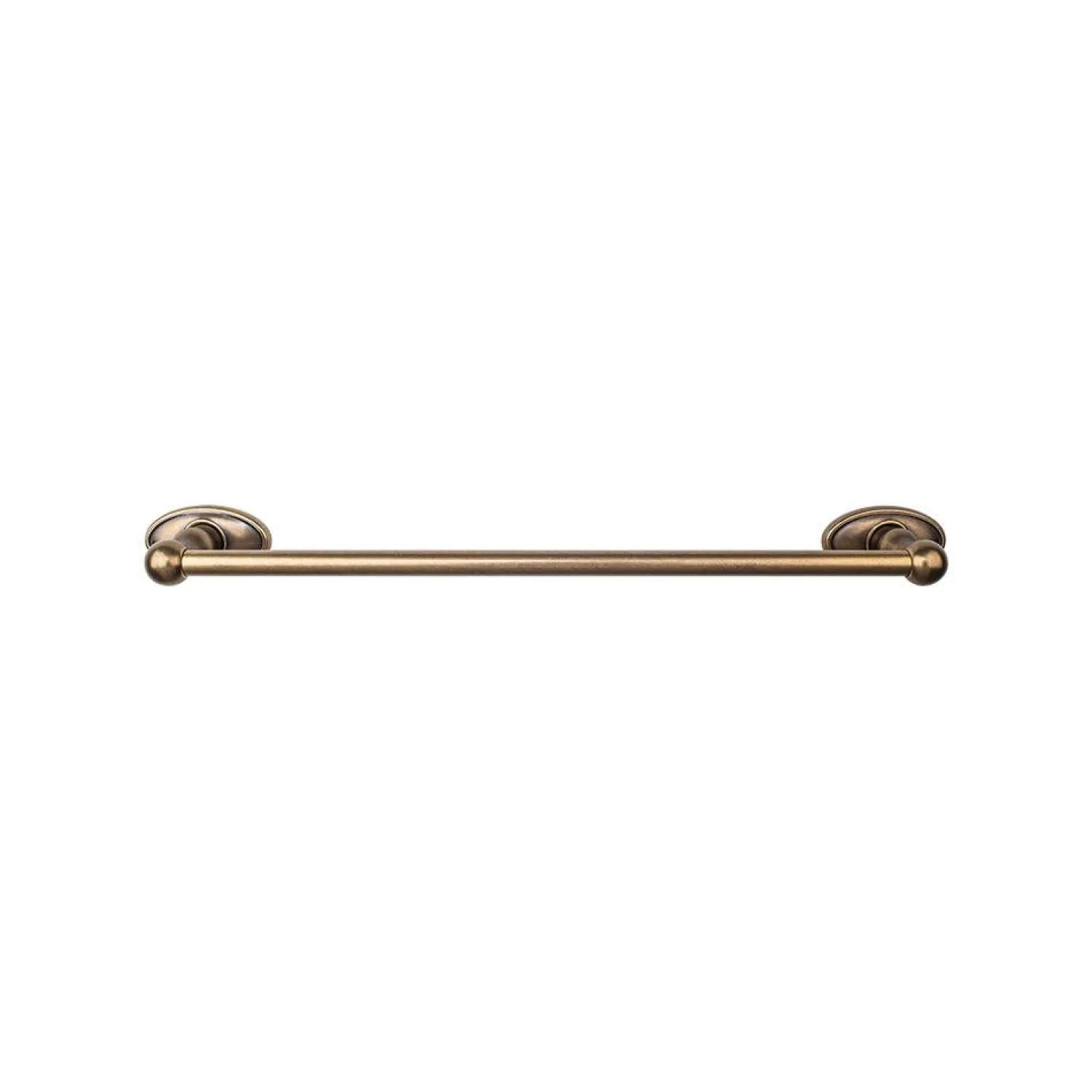 Online Edwardian Single Bath Towel Bar - Oval Backplate Top Knobs|Towel Bars