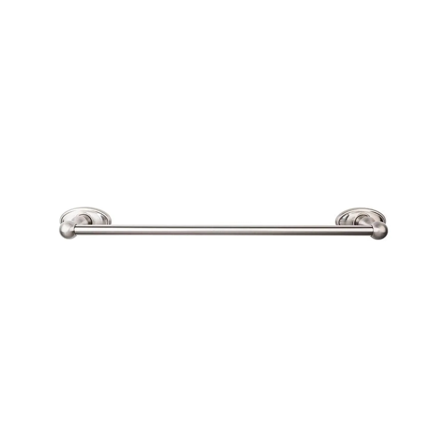 Online Edwardian Single Bath Towel Bar - Oval Backplate Top Knobs|Towel Bars