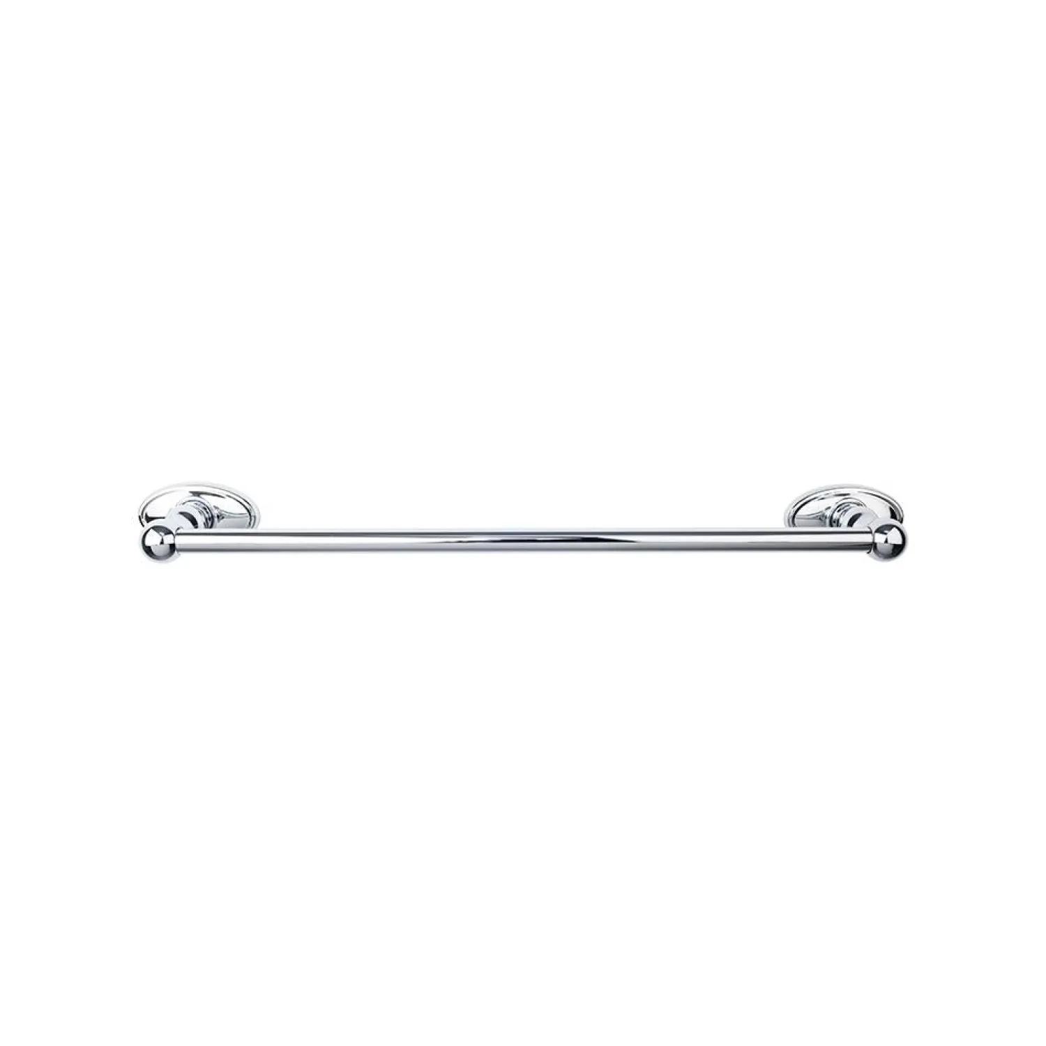 Online Edwardian Single Bath Towel Bar - Oval Backplate Top Knobs|Towel Bars
