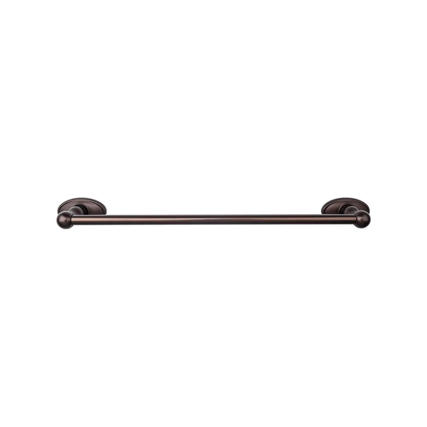 Online Edwardian Single Bath Towel Bar - Oval Backplate Top Knobs|Towel Bars